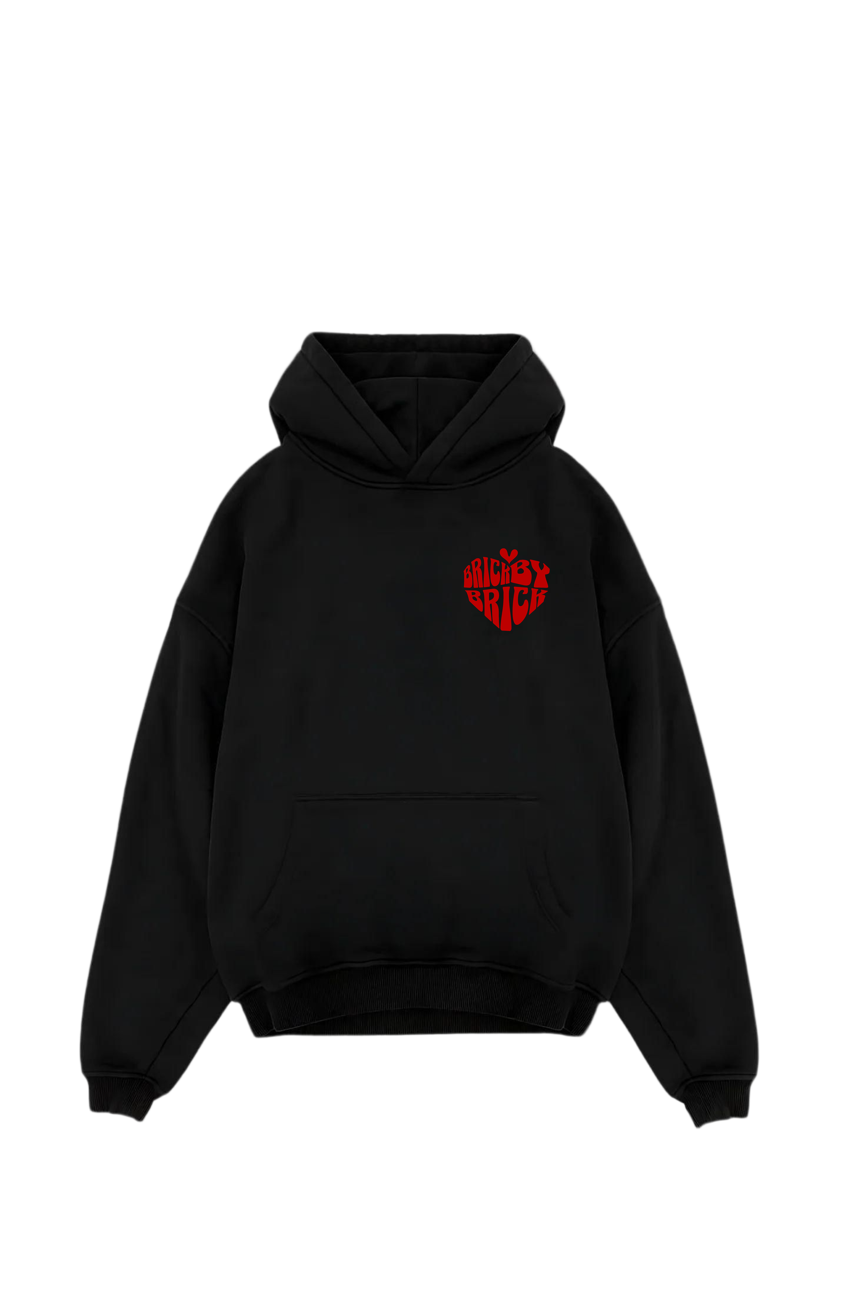 HEART HOODIE BLACK