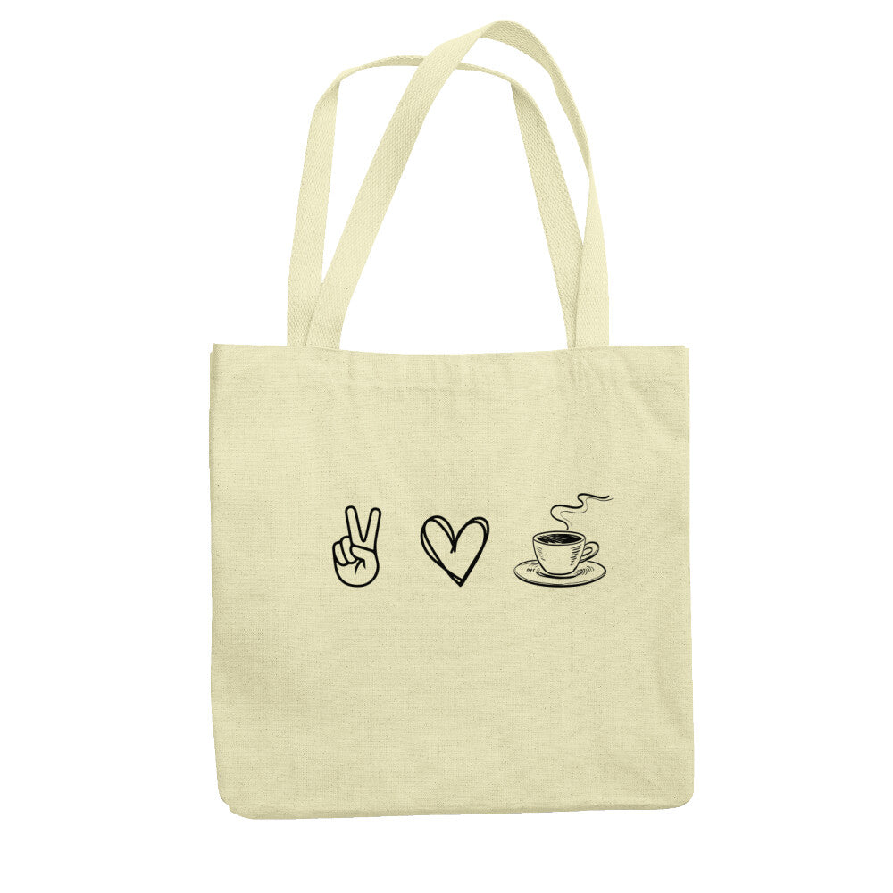 Peace Heart Coffee - Premium Shopping Bag