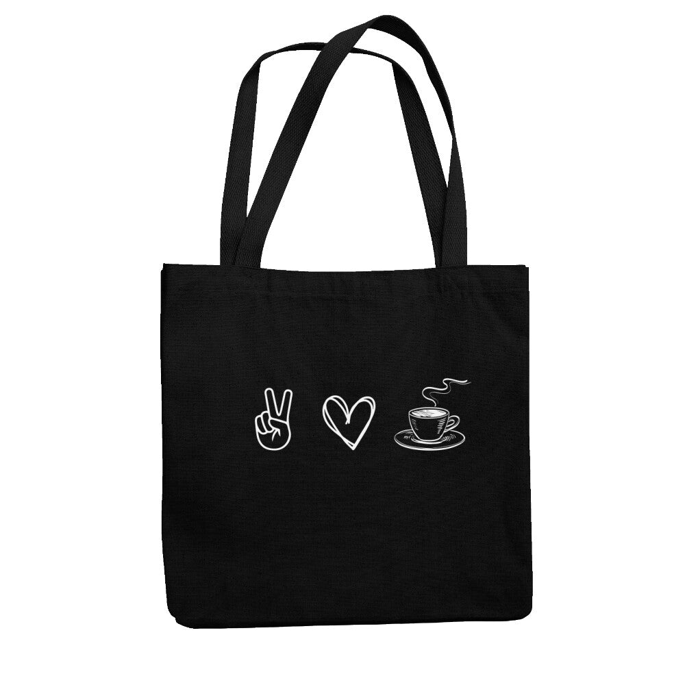 Peace Heart Coffee - Premium Shopping Bag